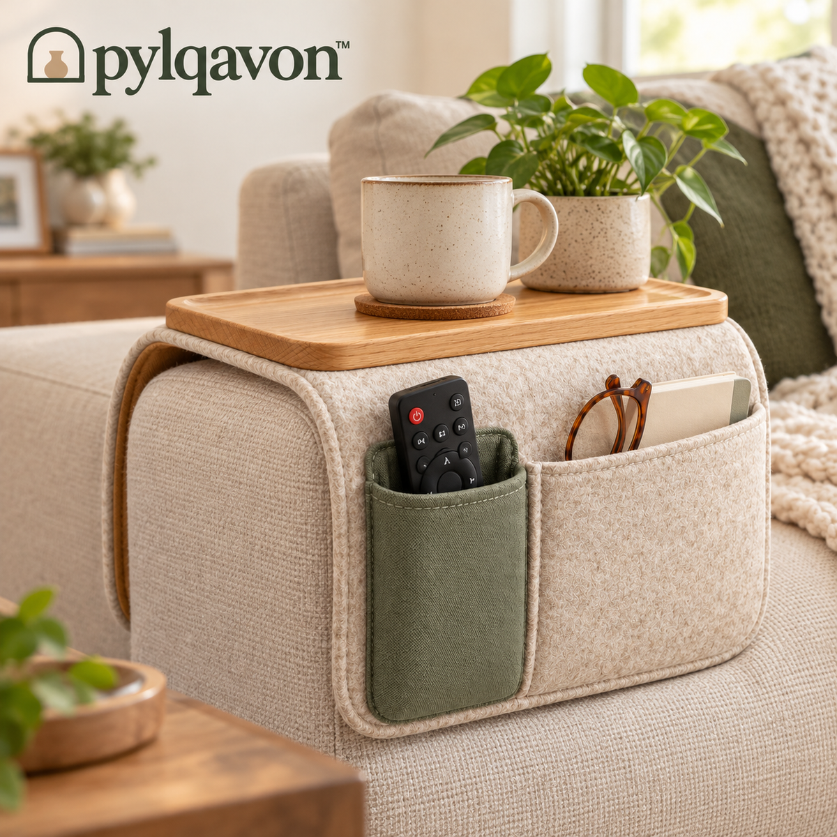Pylqavon™ PebbleReach Sofa Caddy
