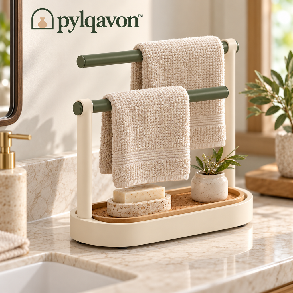 Pylqavon™ LinenLoop Towel Stand