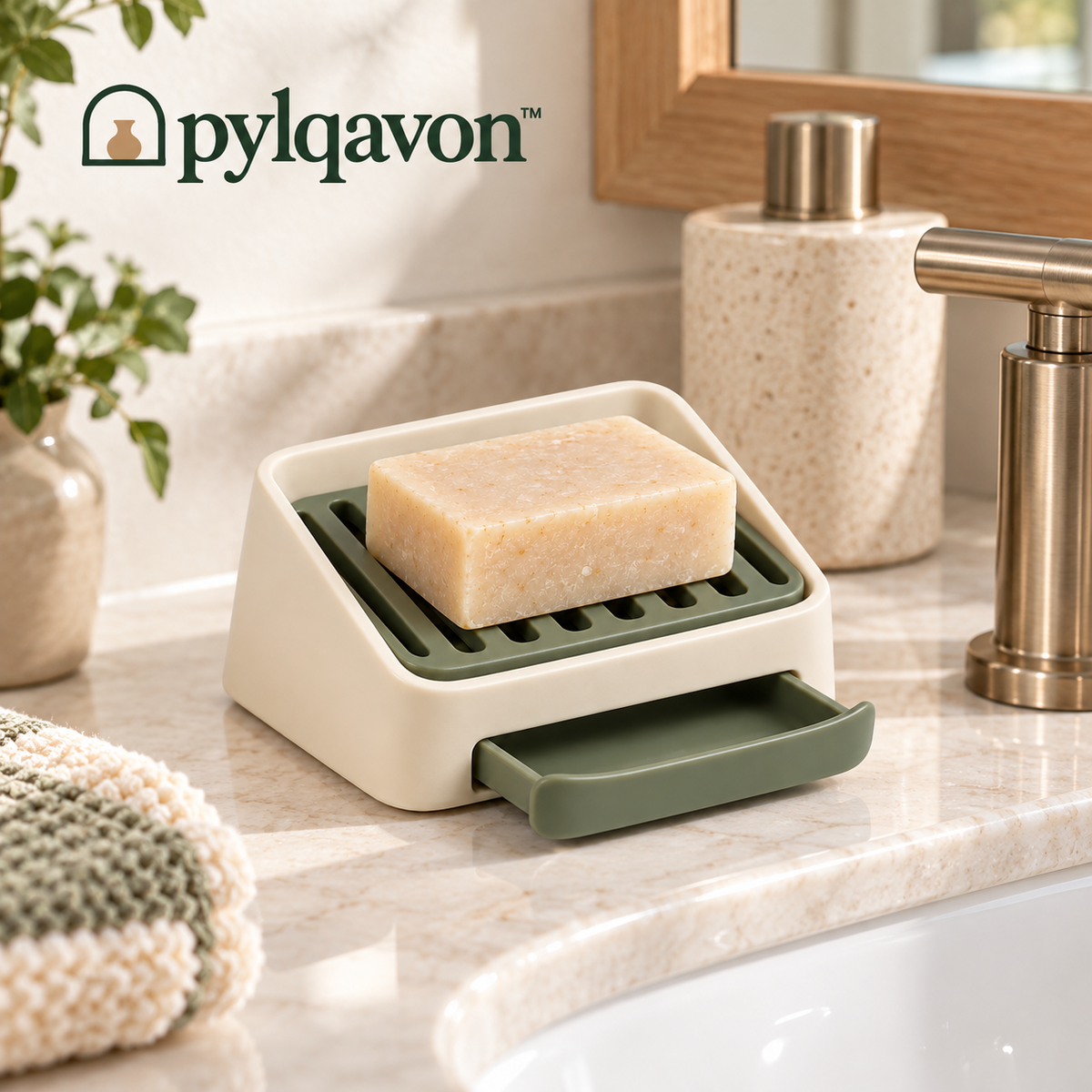 Pylqavon™ SoapSlope Drain Dish