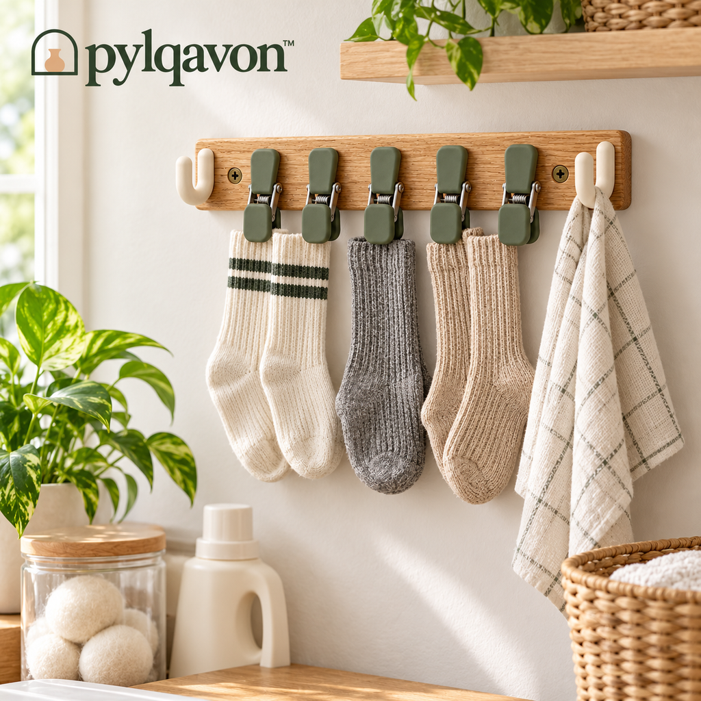 Pylqavon™ FoldLine Laundry Clip Rail
