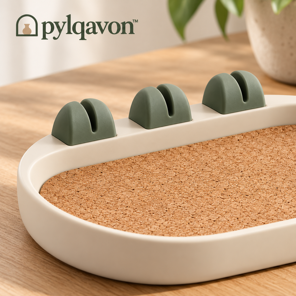 Pylqavon™ CablePetal Desk Valet