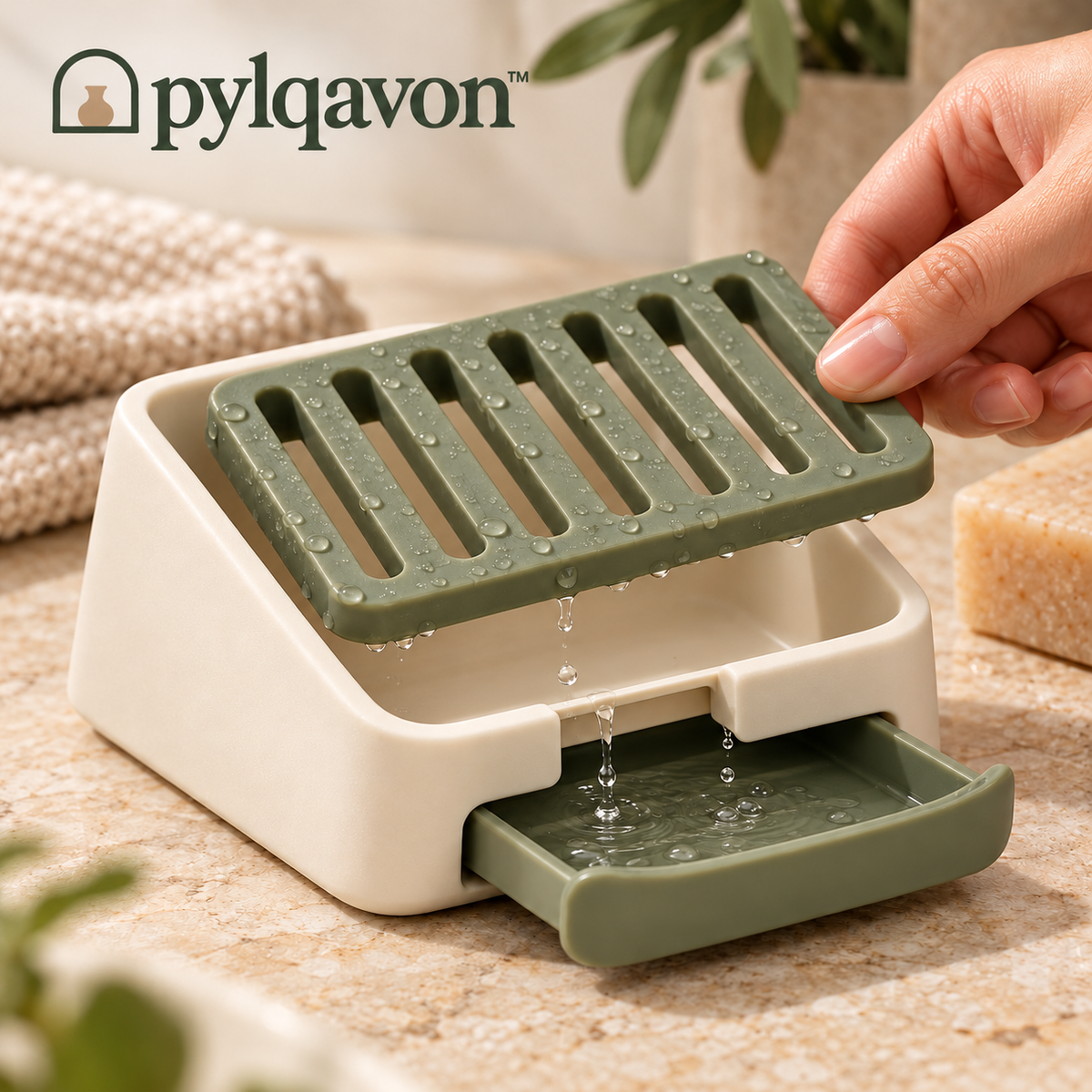 Pylqavon™ SoapSlope Drain Dish