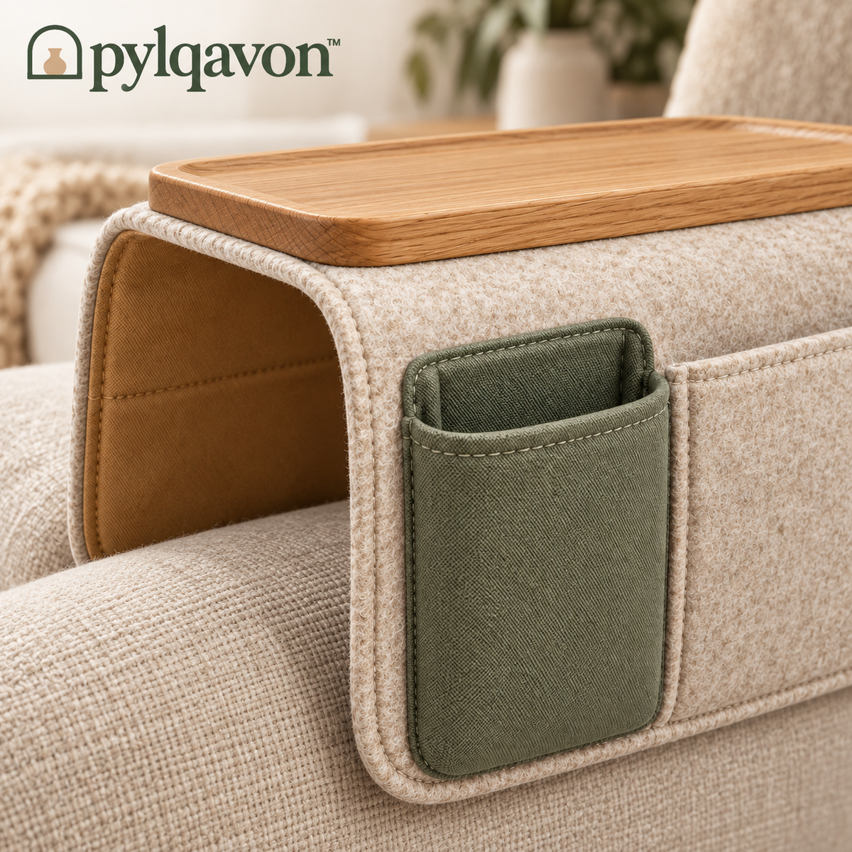 Pylqavon™ PebbleReach Sofa Caddy