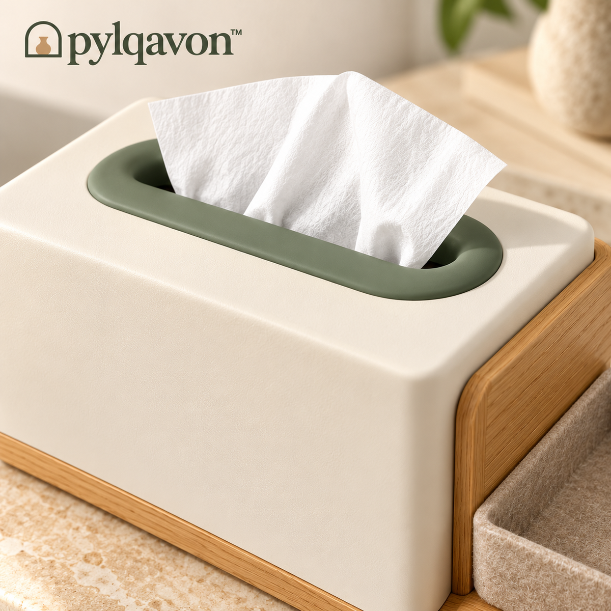 Pylqavon™ TissueTerrace Table Organizer