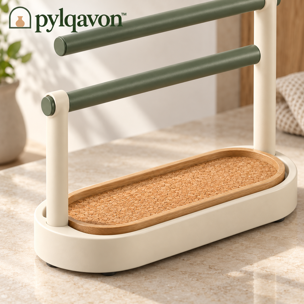 Pylqavon™ LinenLoop Towel Stand